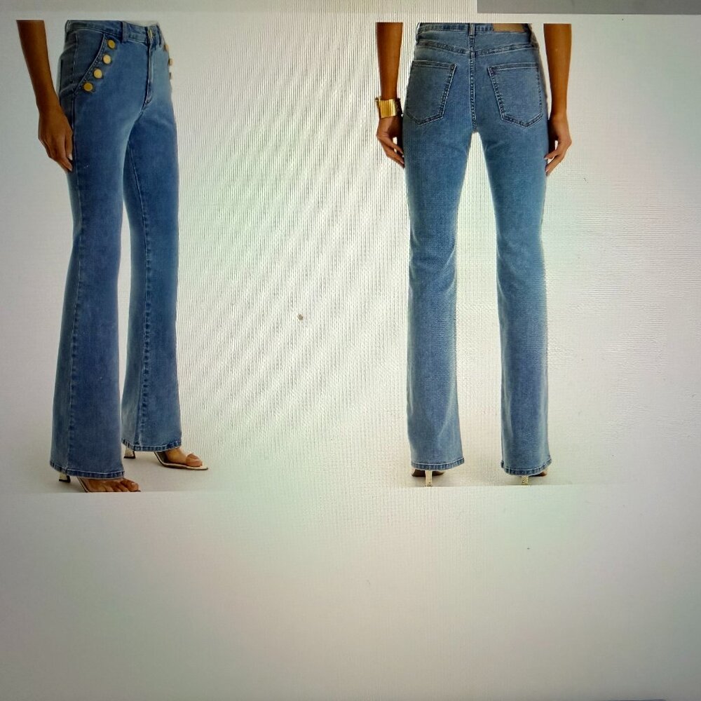 NOLI ~ Allegra Bootcut Jean - Medium Blue SIZE 30 - Picture 2 of 7